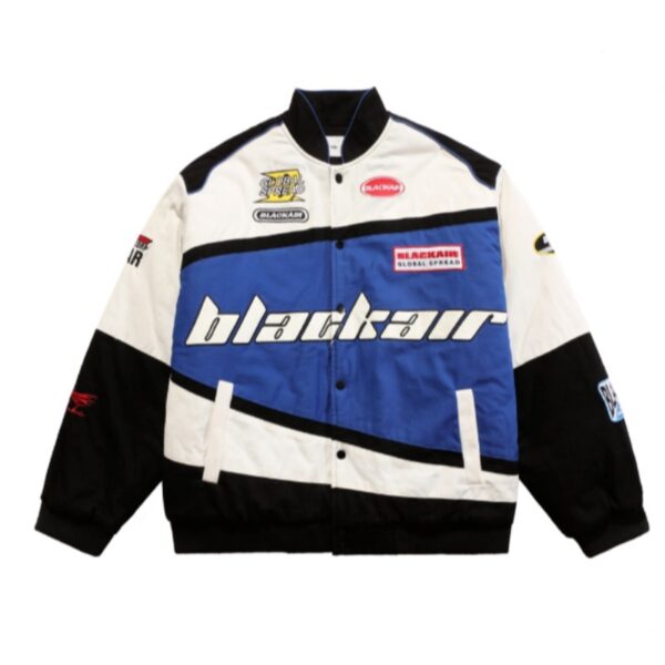 American style detachable motorcycle jacket couple retro hip-hop loose versatile couple baseball jacket new style jacket - Image 8