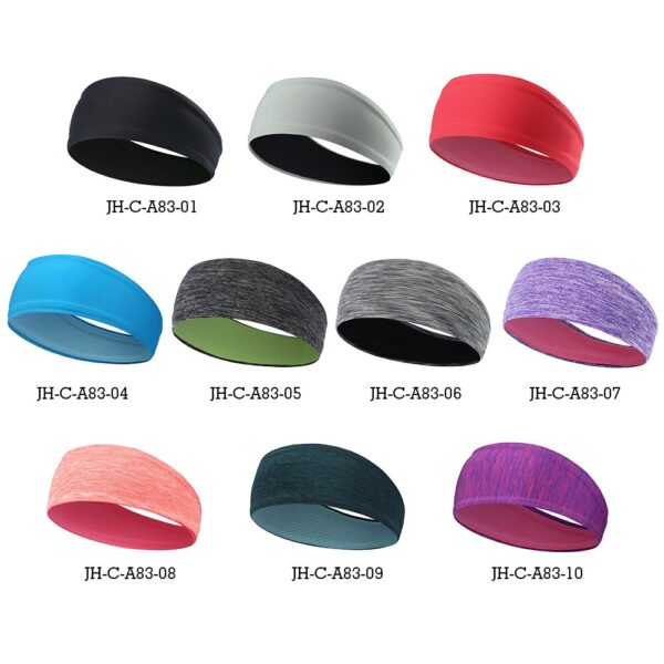Sports Anti-Slip Headband Lightweight Yoga Fitness Running Jogging Sweat band Gym Cycling Basketball Workout Hair Bands Men Girl - Image 2