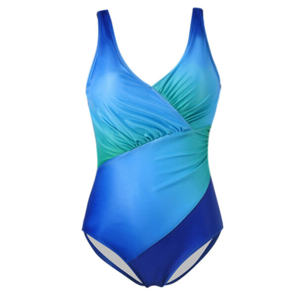 Swimsuit bikini rainbow gradient one-piece swimsuit - Image 4