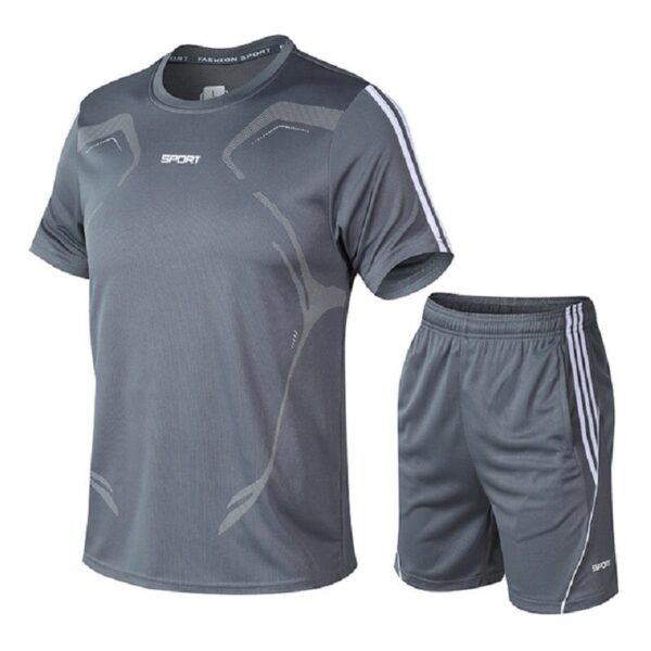 5XL Running T Shirt Sport GYM Tshirt Short Sleeve Football Basketball Tennis Shirt Quick Dry Fitness Sports Set Suits Sportswear - Image 4