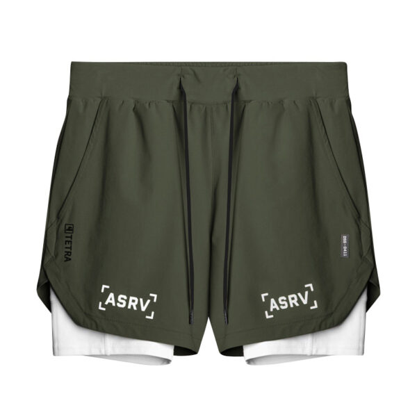 Wear Summer Sports Shorts Men's Fake Two-Piece Quick-Drying Double-Layer Basketball Pants Anti-Running Training Five-Point Pants - Image 6