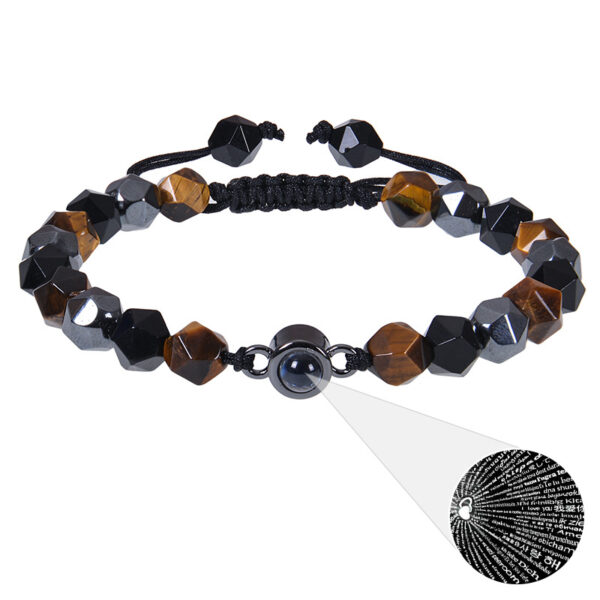 Photo projection bracelet 100 languages ​​I Love You natural stone custom bracelet picture jewelry - Image 31