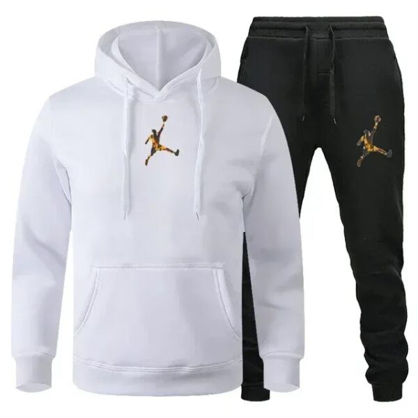 European and American new sports men's hoodie set sports hoodie - Image 10