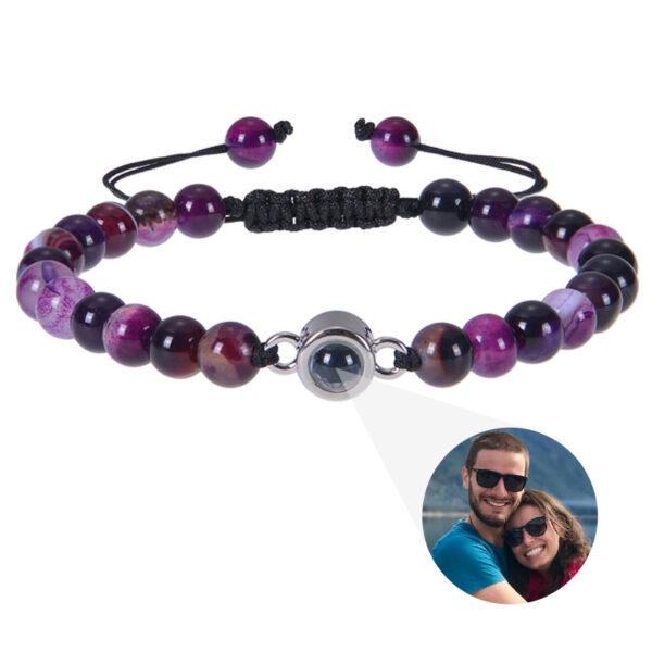 Photo projection bracelet 100 languages ​​I Love You natural stone custom bracelet picture jewelry - Image 15