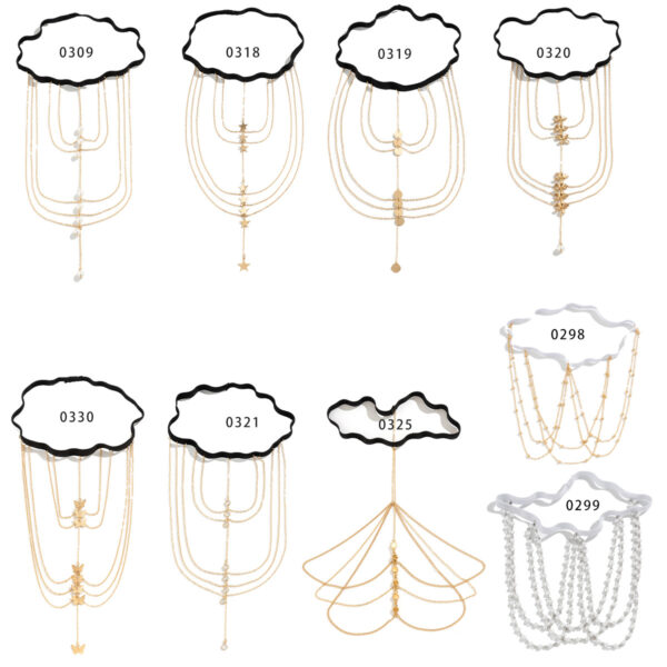 Pure desire butterfly tassel leg chain female sweet cool multi-layer chain star shaped leg ring sexy thigh chain - Image 5