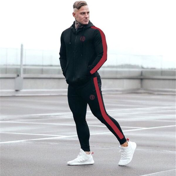 Sport Man Tracksuit Running Gym Men Set Sport Clothing Set Joggers Fitness Bodybuilding Sports Suits Mens Hoodie+Pants Suit Men - Image 7