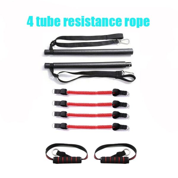 Resistance Band  Pilates Stick Gym Exercise Muscle Power Tension Bar With Fitness Stick Home Body Work Out Fitness Pull Rope - Image 7