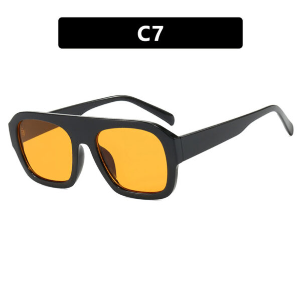 Single beam large frame square sunglasses, new personalized sunglasses, cross-border sunglasses, women's Instagram, same trend - Image 12
