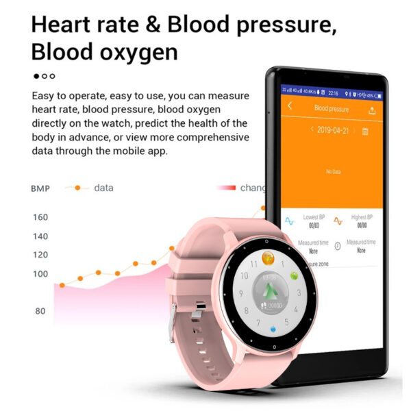 LIGE Popular Smart Watch Unisex Watch Smart Wear Blood Pressure Oximeter Step Detection - Image 5