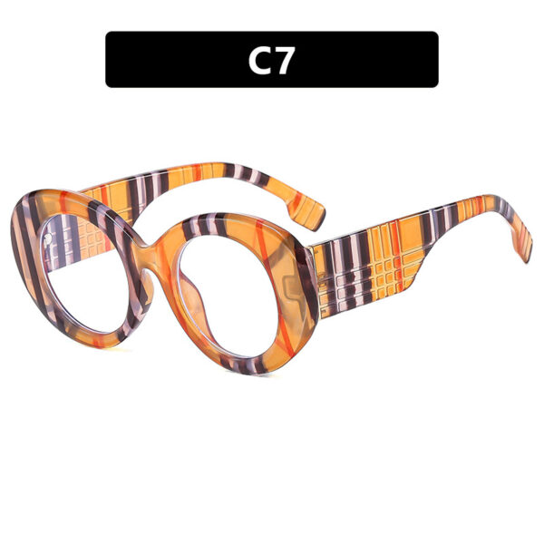 Large frame circular sunglasses for street photography Instagram fashion show, modern retro sunglasses - Image 12