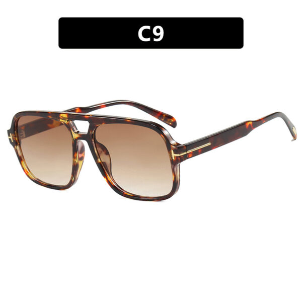 Pilot retro double beam sunglasses, new high-end sunglasses, UV resistant sunglasses, trendy - Image 10