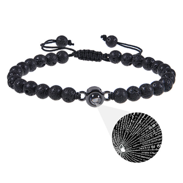 Photo projection bracelet 100 languages ​​I Love You natural stone custom bracelet picture jewelry - Image 22