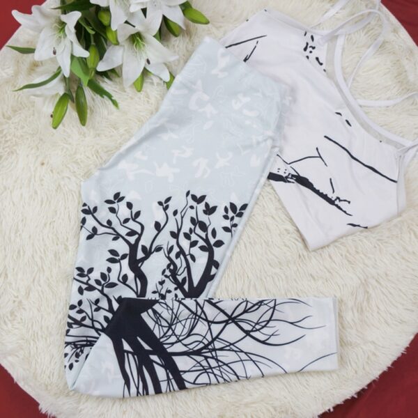 Women Sexy Yoga Pants Trees Printed Dry Fit Sport Pants Elastic Fitness Gym Pants Running Tight Sport Leggings Female Trousers - Image 6