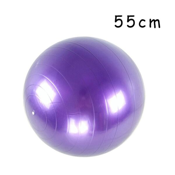 PVC Glossy Fitness Balls Yoga Ball Thickened Explosion-proof Exercise Home Gym Pilates Equipment Balance Ball 45cm/55cm/65cm/75cm/85cm - Image 14