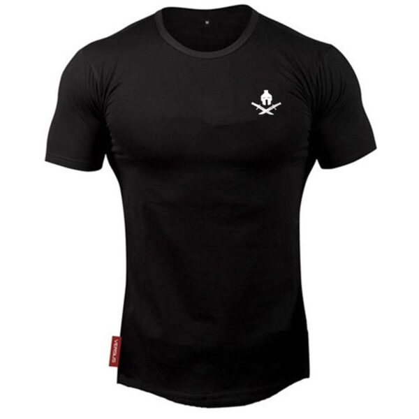 New brand Clothing fitness Running t shirt men O-neck t-shirt cotton bodybuilding Sport shirts tops gym men t shirt - Image 7