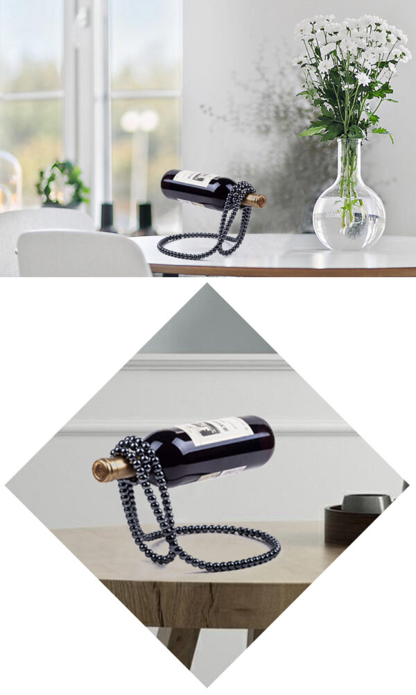 Pearl Necklace Stainless Steel Wine Rack Wine Pedestal Clamp Holder Suspension Champagne Whisky Small Ornaments - Image 8