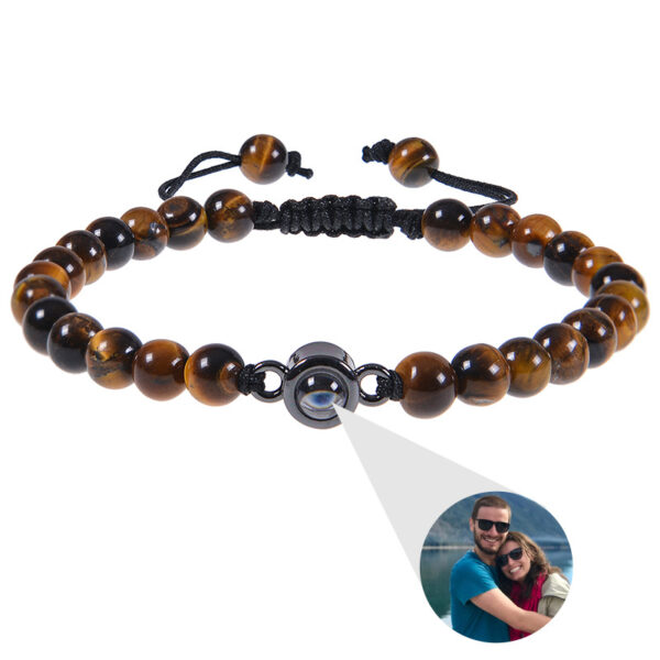 Photo projection bracelet 100 languages ​​I Love You natural stone custom bracelet picture jewelry - Image 8