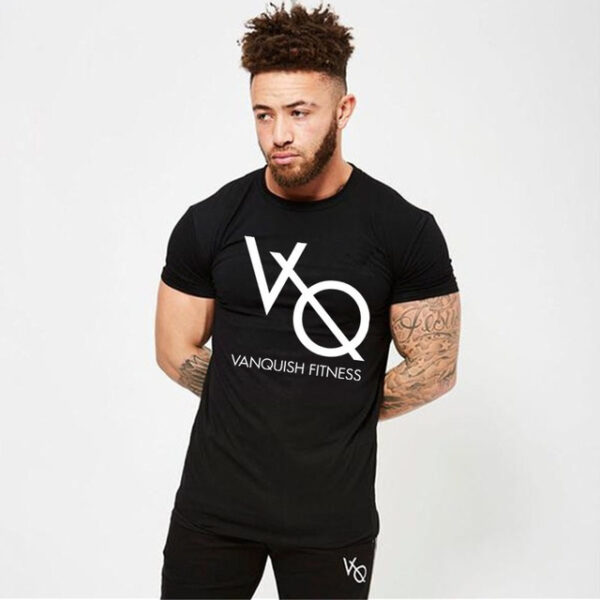 Sport T Shirt Men Cotton O-Neck Gym Training T shirt men Elastic tight Running T shirt Sport Bodybuilding Fitness shirt - Image 16