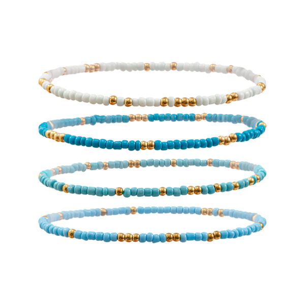 Conch Rice Bead Anklet Multi Layer Beach Foot Accessories Hot Selling Ocean Star Resort Foot Chain Set - Image 4