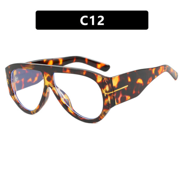 T-shaped large frame sunglasses, pilot's toad fashion cross-border sunglasses, personalized women's sunglasses - Image 13