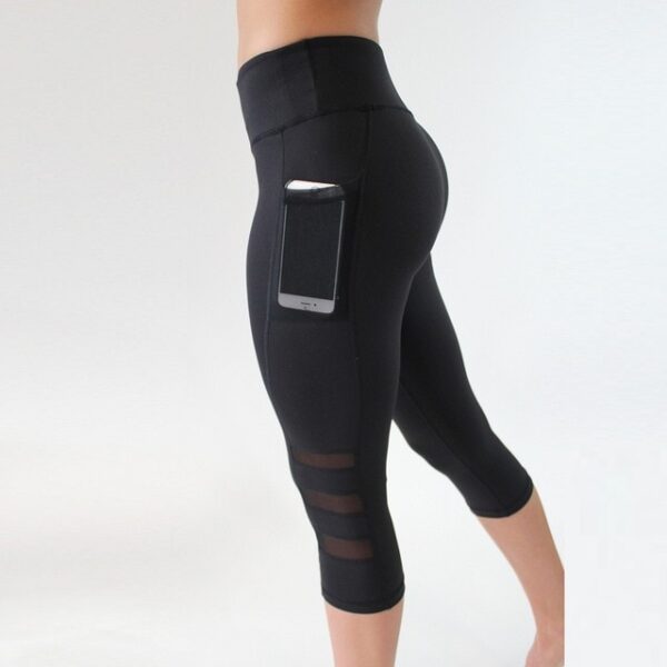 Calf-length Pants Capri Pant Sport leggings Women Fitness Yoga Gym High Waist Legging Yoga Pants - Image 7