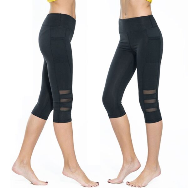 Calf-length Pants Capri Pant Sport leggings Women Fitness Yoga Gym High Waist Legging Yoga Pants - Image 6