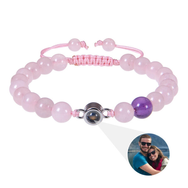 Photo projection bracelet 100 languages ​​I Love You natural stone custom bracelet picture jewelry - Image 16