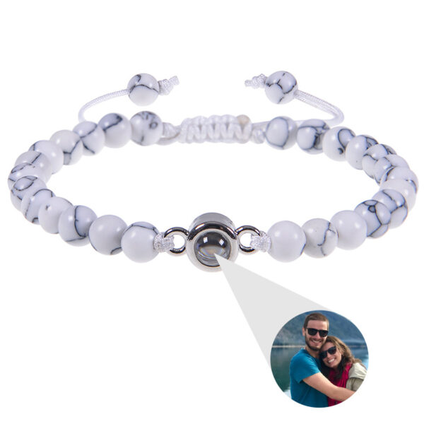 Photo projection bracelet 100 languages ​​I Love You natural stone custom bracelet picture jewelry - Image 10