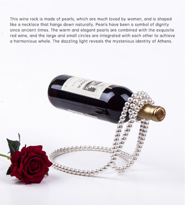 Pearl Necklace Stainless Steel Wine Rack Wine Pedestal Clamp Holder Suspension Champagne Whisky Small Ornaments - Image 11