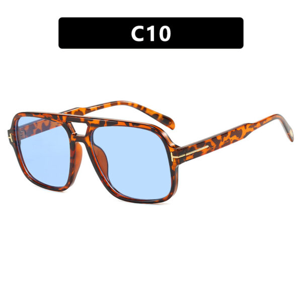 Pilot retro double beam sunglasses, new high-end sunglasses, UV resistant sunglasses, trendy - Image 11