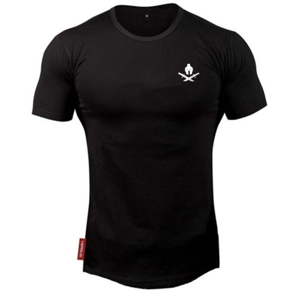 New brand Clothing fitness Running t shirt men O-neck t-shirt cotton bodybuilding Sport shirts tops gym men t shirt - Image 3