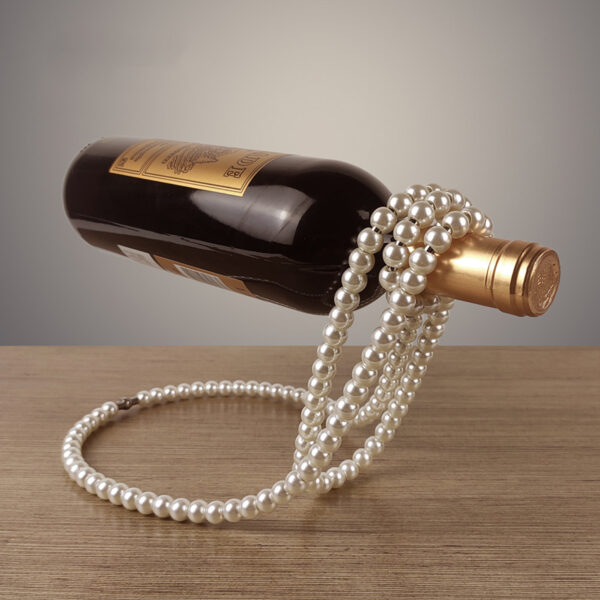 Pearl Necklace Stainless Steel Wine Rack Wine Pedestal Clamp Holder Suspension Champagne Whisky Small Ornaments - Image 2