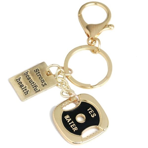 GYM Large Dumbbell Stainless Steel Keychain Sports Fitness Personalized Key Chains for Men Jewelry Gift Customize Wholesale - Image 21