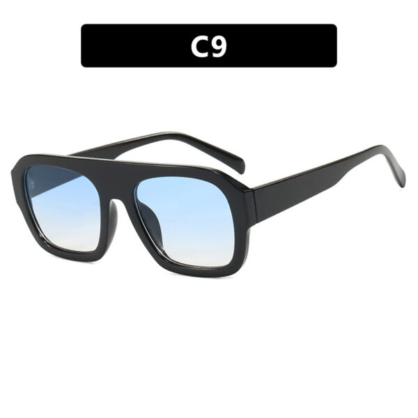 Single beam large frame square sunglasses, new personalized sunglasses, cross-border sunglasses, women's Instagram, same trend - Image 14
