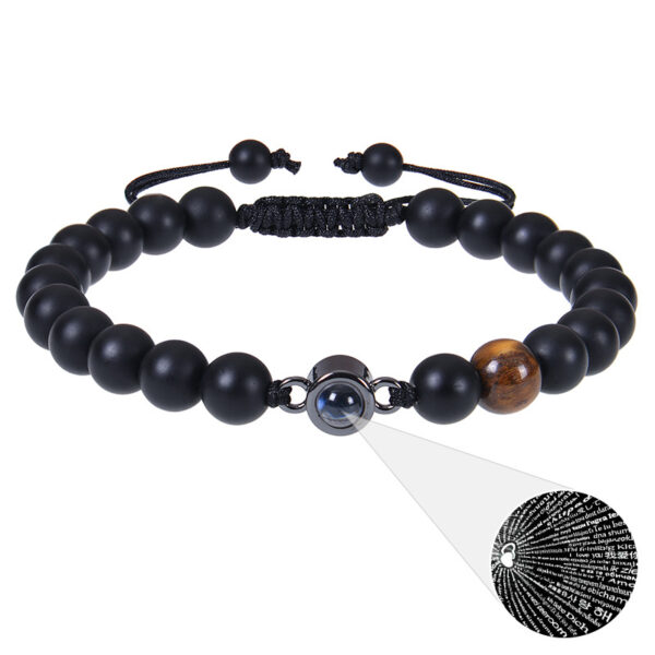 Photo projection bracelet 100 languages ​​I Love You natural stone custom bracelet picture jewelry - Image 30