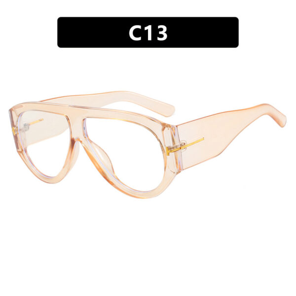 T-shaped large frame sunglasses, pilot's toad fashion cross-border sunglasses, personalized women's sunglasses - Image 14