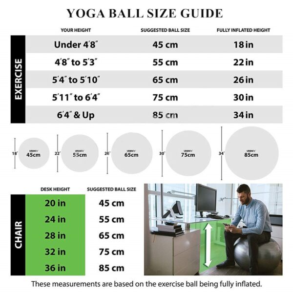 PVC Glossy Fitness Balls Yoga Ball Thickened Explosion-proof Exercise Home Gym Pilates Equipment Balance Ball 45cm/55cm/65cm/75cm/85cm - Image 4