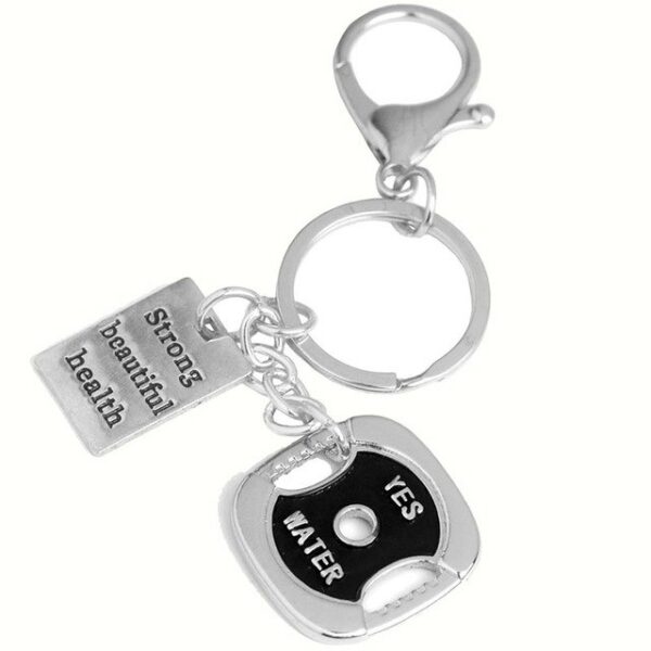 GYM Large Dumbbell Stainless Steel Keychain Sports Fitness Personalized Key Chains for Men Jewelry Gift Customize Wholesale - Image 20