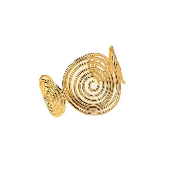 New metal design high-end adjustable bracelet European and American retro personality geometric niche bracelet - Image 5