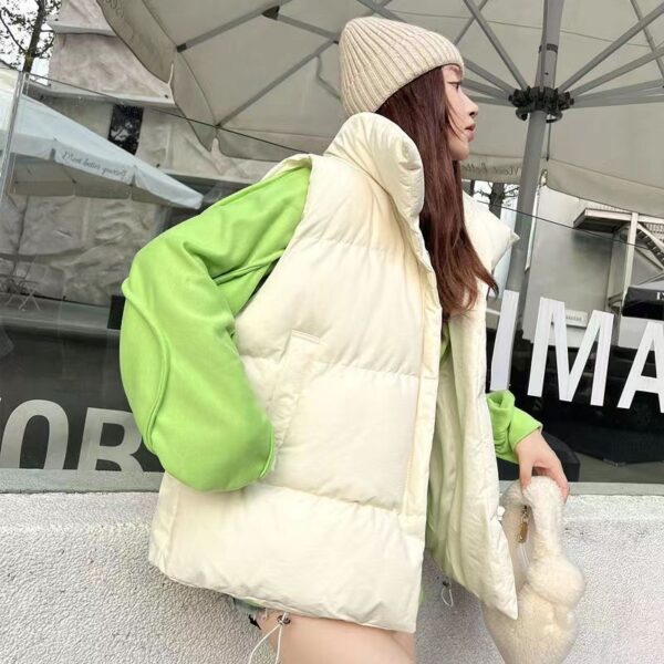Autumn and winter short down cotton vest women's versatile jacket trend - Image 4