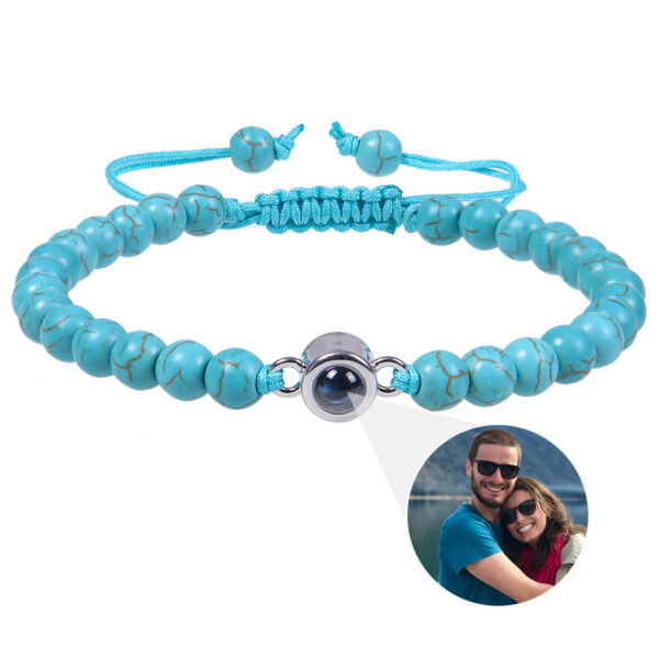 Photo projection bracelet 100 languages ​​I Love You natural stone custom bracelet picture jewelry - Image 11