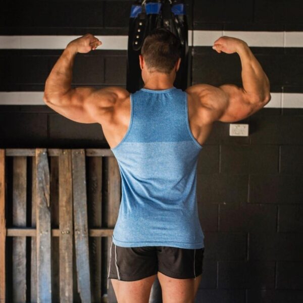 Shirt Sleeveless Sports Top Men Running Vest Male Fitness Tanktop Cotton Mens Bodybuilding Vest Joggers Gym Man Undershirt - Image 3