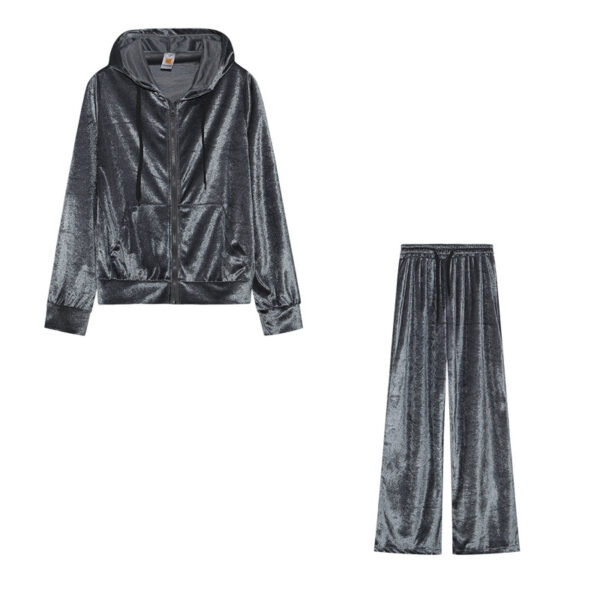 Fashion rhinestone sports and leisure set two-piece set - Image 6