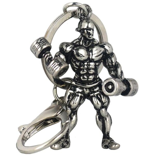 GYM Large Dumbbell Stainless Steel Keychain Sports Fitness Personalized Key Chains for Men Jewelry Gift Customize Wholesale - Image 11