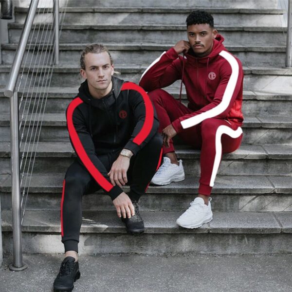 Sport Man Tracksuit Running Gym Men Set Sport Clothing Set Joggers Fitness Bodybuilding Sports Suits Mens Hoodie+Pants Suit Men - Image 5