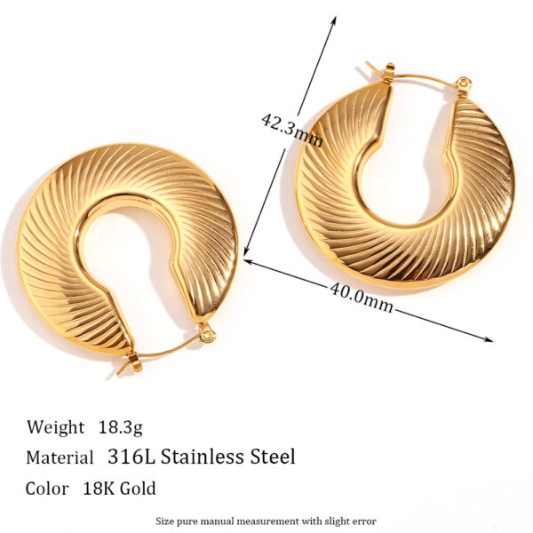 European and American fashion exaggerated niche design earrings - Image 2