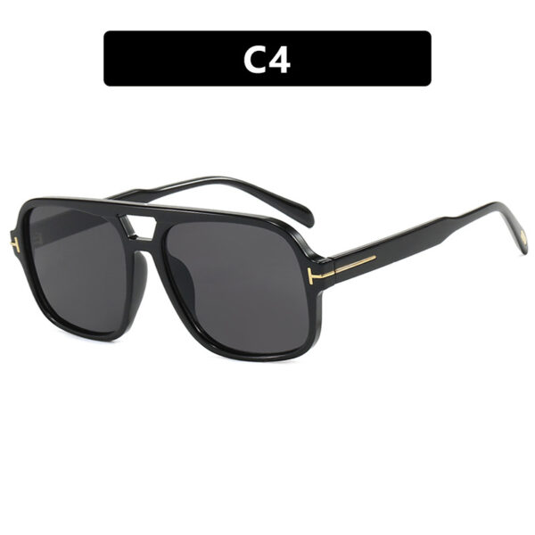 Pilot retro double beam sunglasses, new high-end sunglasses, UV resistant sunglasses, trendy - Image 5