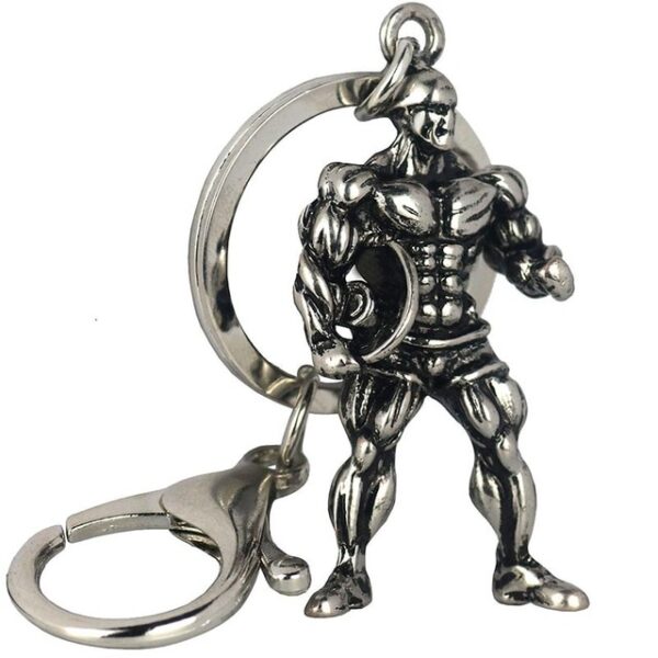 GYM Large Dumbbell Stainless Steel Keychain Sports Fitness Personalized Key Chains for Men Jewelry Gift Customize Wholesale - Image 13