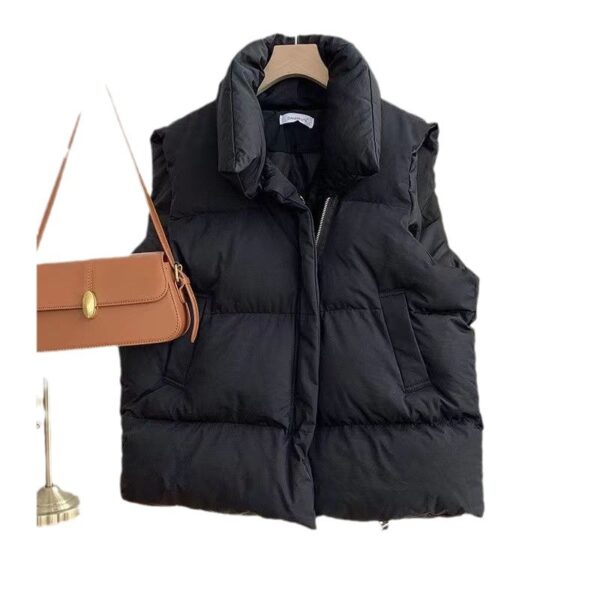 Autumn and winter short down cotton vest women's versatile jacket trend - Image 5