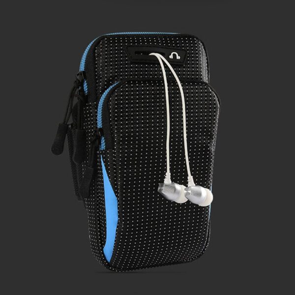 6.5 Inches Sports Bag Armband Case Gym Fitness Running Arm Band Bag Cover Jogging Workout Pouch for Mobile Phone Key Money Card - Image 4